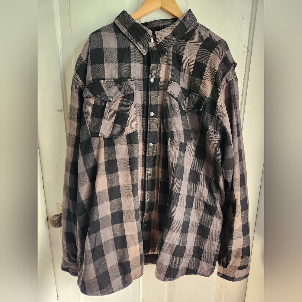 Road Armor Protective 100% Cotton  Biker Shirt With Removable Pads Men 5XT